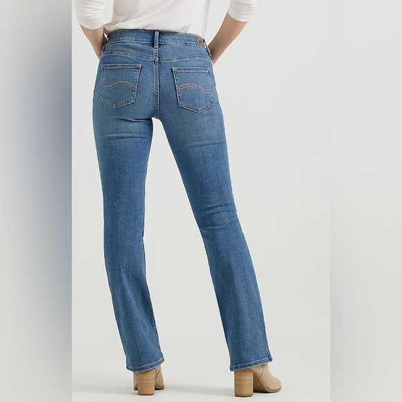 NEW Lee Ultra Lux Comfort Mid Rise BootCut Jeans- 16 Medium - Picture 5 of 13